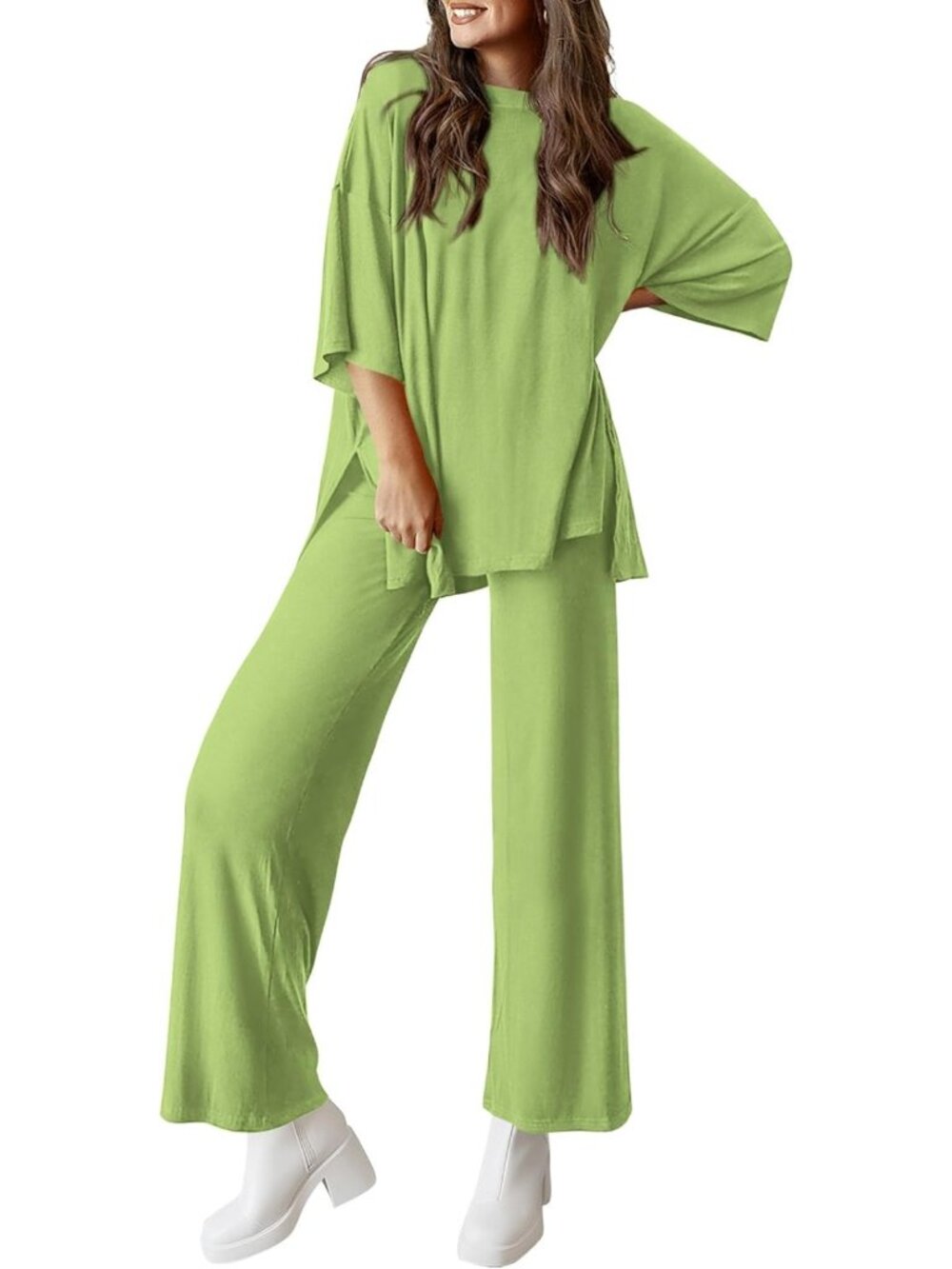 Chic Two-Piece Lounge Set for Women | Comfy Matching Outfit | Casual Wear